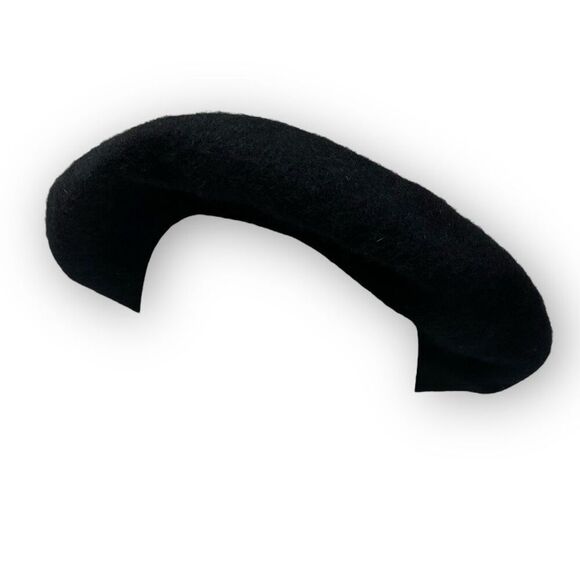 Cato Hat Black Wool Felt Classic Beret Cap Cabbie Ivy Newsboy Women’s OSFM - Picture 5 of 10